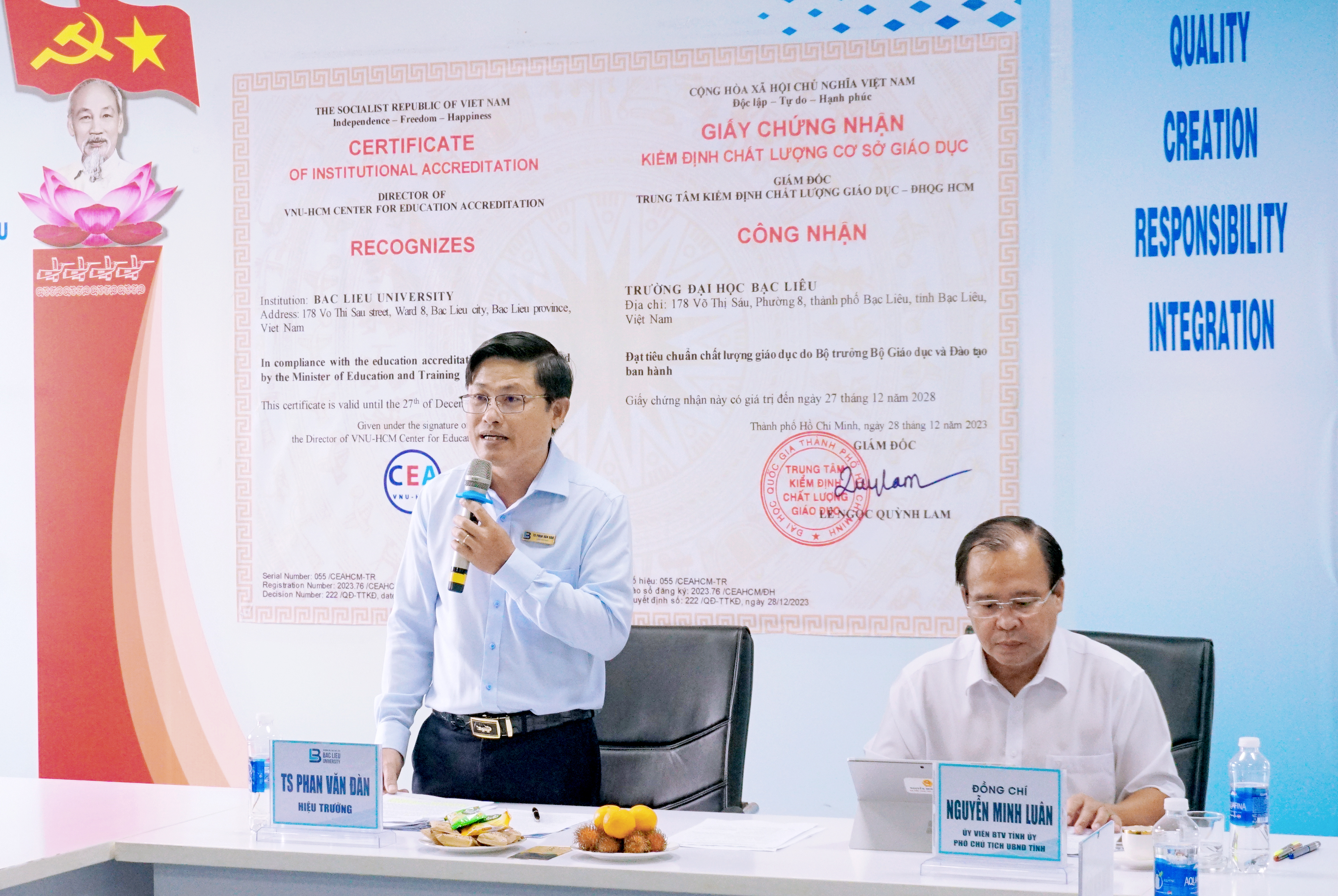 Hội nghị lấy ý kiến về Đề án phát triển Trường Đại học Bạc Liêu đến năm 2030, định hướng đến năm 2035